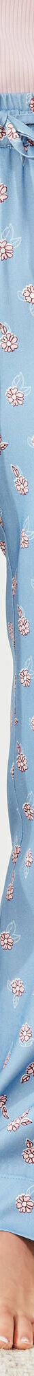 Pantalon de pyjama imprimé fleuri (bleu / rose) Pantalon de pyjama imprimé fleuri (bleu / rose)